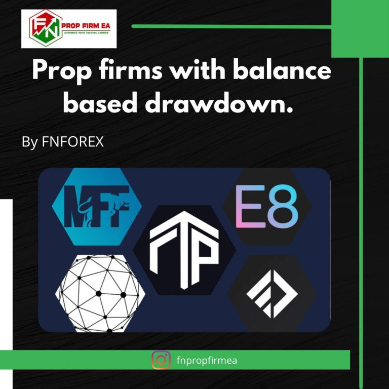 Proprietary Trading Firms with Balance-Based Drawdown Limitations