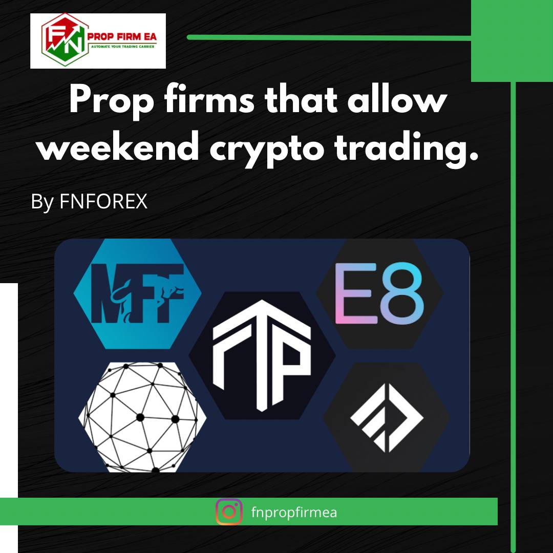 Proprietary trading firms that allow weekend crypto trading