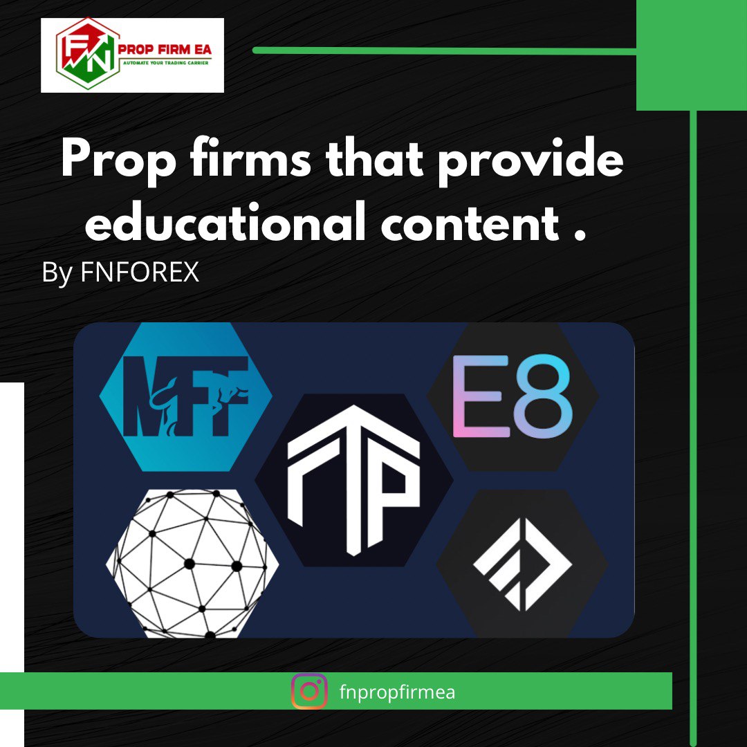 Proprietary trading firms that provide educational content