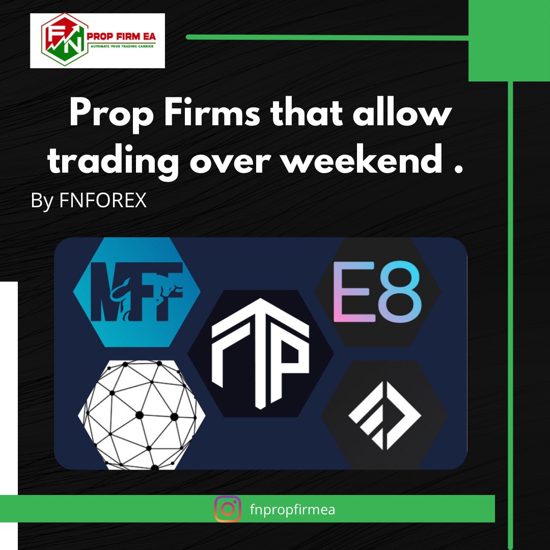 proprietary trading firms that allow holding forex pairs over the weekend.